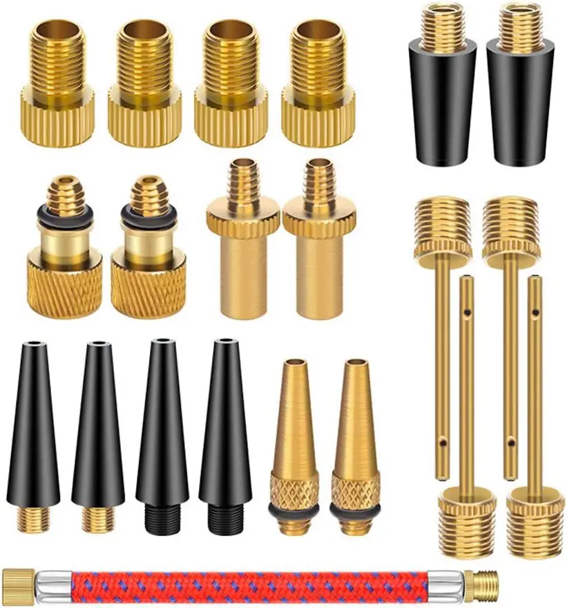 Fahrrad-Luftventil-Adapter-Set Fahrradventil-Set SV AV DV Fahrradpumpe – Detail 3