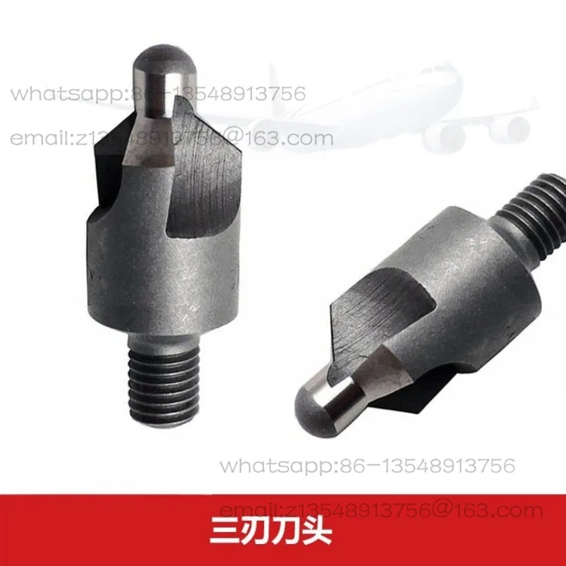 航空機用埋め込み皿穴ドリルガイドコラム固定深さリベット接合高速鋼ネジ付き