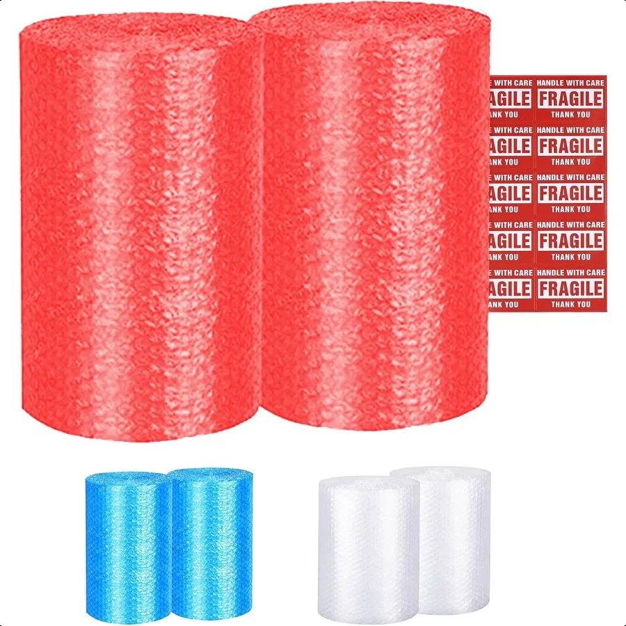 

Bubble Cushioning Rolls Packing Materials 3 16 AIR Bubble 72 FT 12 inch width Perforated every 12 72 ft Red