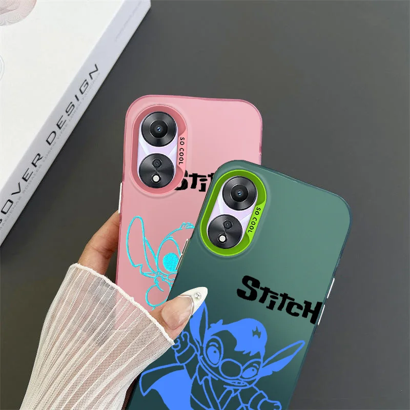 Magic Cool Disney Stitch For OPPO A 31 37 38 55 57 58 74 76 78 94 98 Reno 6 7 8 Z T Pro Colorful Phone Case Soft Funda Cover