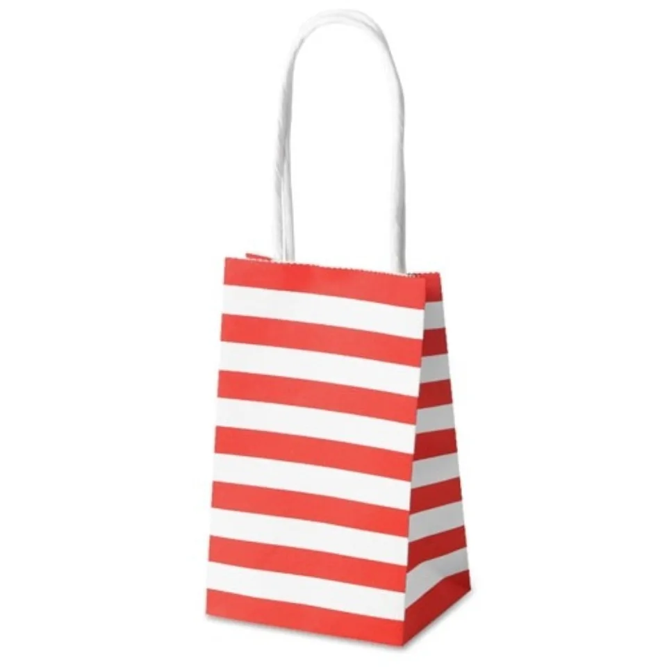 10/30/50 Stück Streifen/Punkte Hochzeitsgeschenke und Geschenke für Gäste Babyparty Geburtstag Party Dekorationen Kinder Papier Geschenktüten – Detail 7