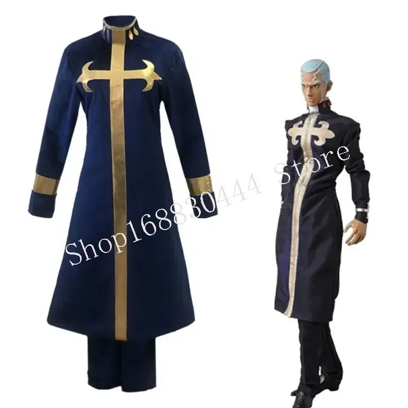 Unisex Anime Cos Enrico Pucci Cosplay Costumes Halloween Christmas Party Uniform Sets Suits