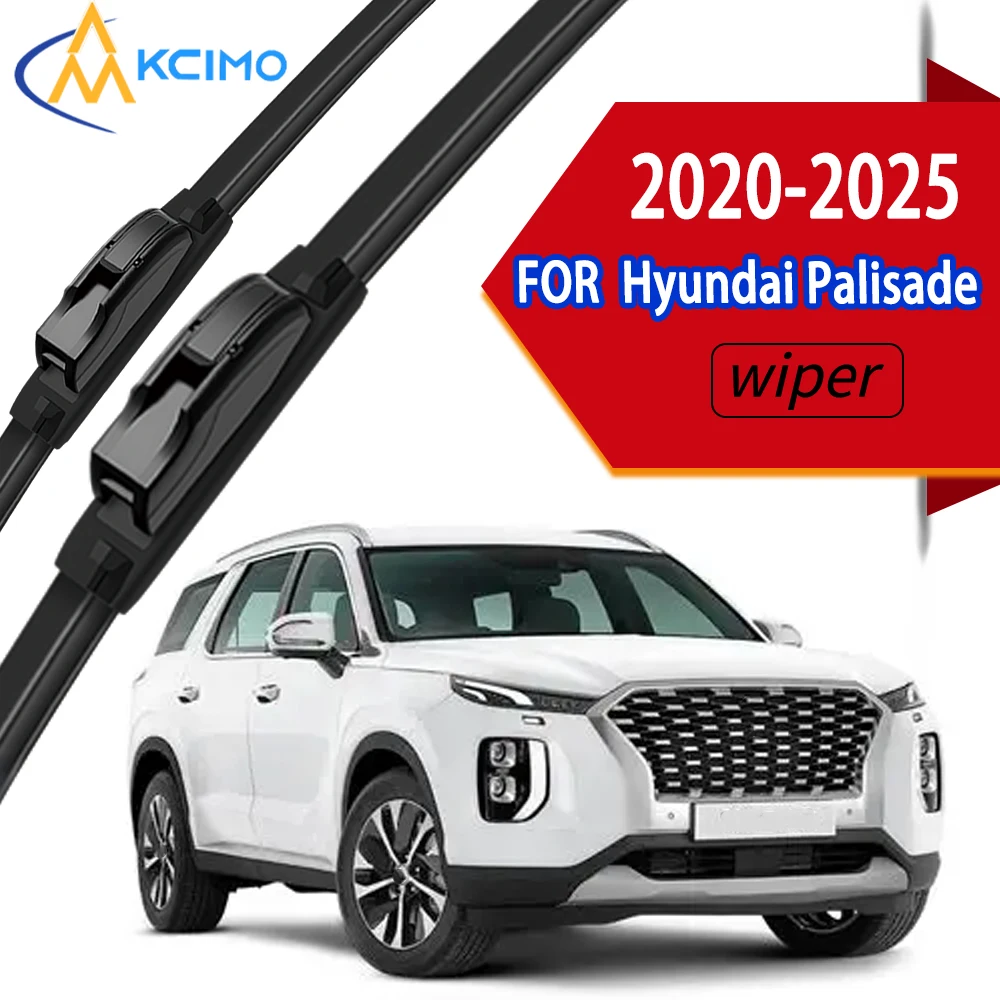

Premium OEM Replacement Windshield Wipers with Flexible Durable Rubber, Perfect Fit for Hyundai Palisade LX2 2020-2025
