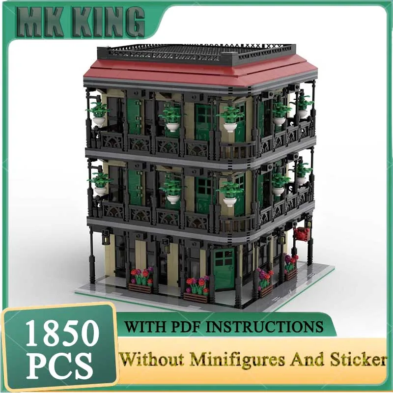 

City Street View Model Moc Building Bricks A New Orleans Seafood Restaurant Model Technology Blocks Gift Christmas Toy Assembly
