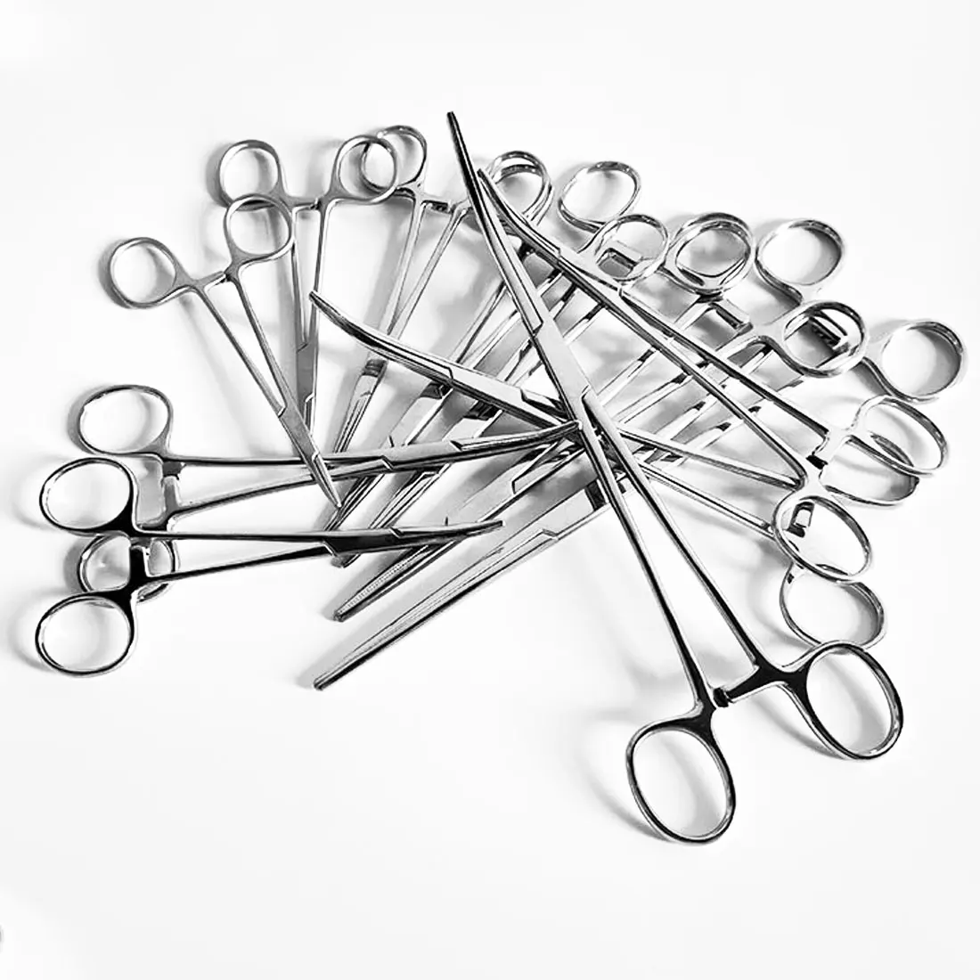 JUSTINLAU 16/18/20CM Gebogene/Gerade Edelstahl-Blutstillzange mit Verriegelung, Schröpfzange, chirurgische Zange, Angelzange – Detail 9