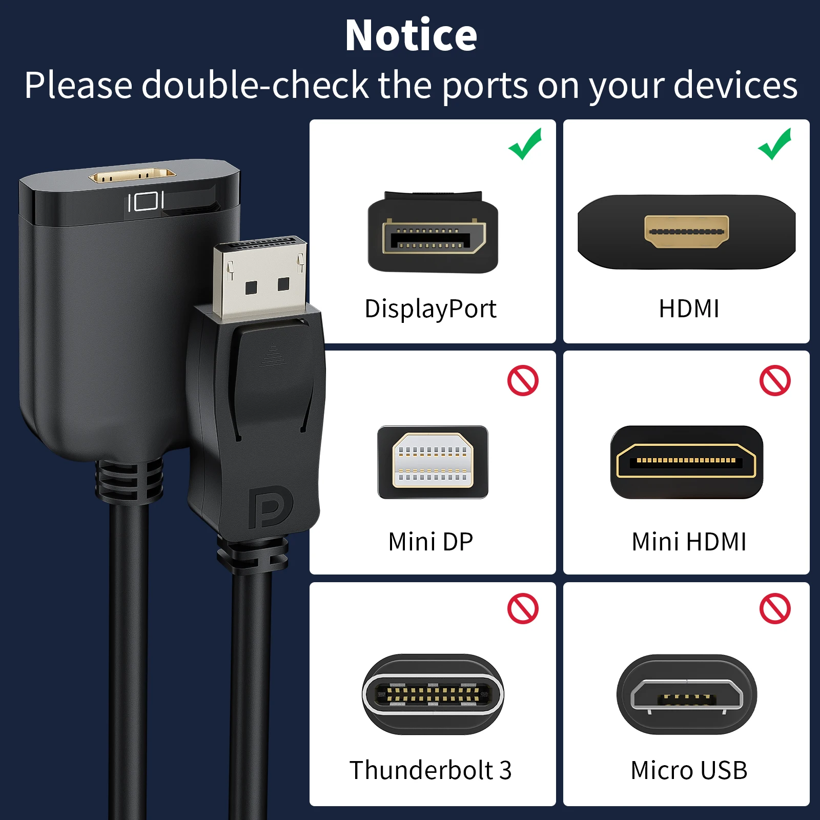 DELL モニター 本体 HDMI DisplayPort Amazon.com: Dell Adapter - DisplayPort to HDMI 2.0 (4K) : Electronics