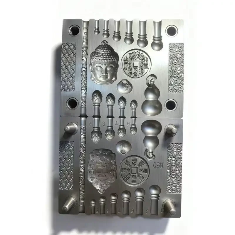 Kirin double-sided three-dimensional relief steel stamp pendant yellow jewelry processing steel mold hitting tool