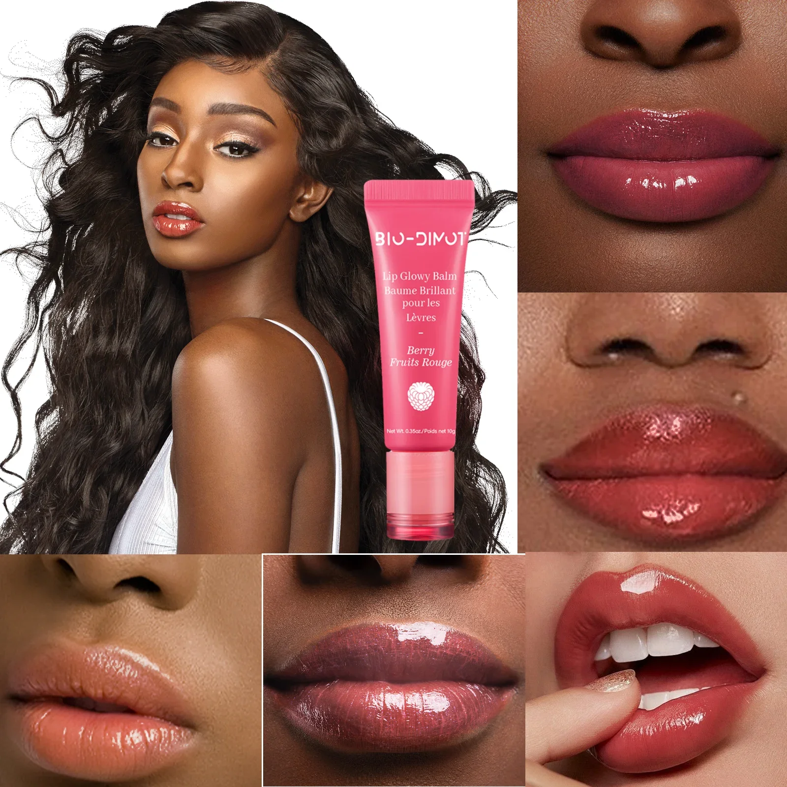 Esmalte de labios hidratante, aceite de enriquecimiento de labios de gelatina, elimina la línea, duradero, agua ligera, vidrio, aceite de labios, suero de protección, brillo de labios