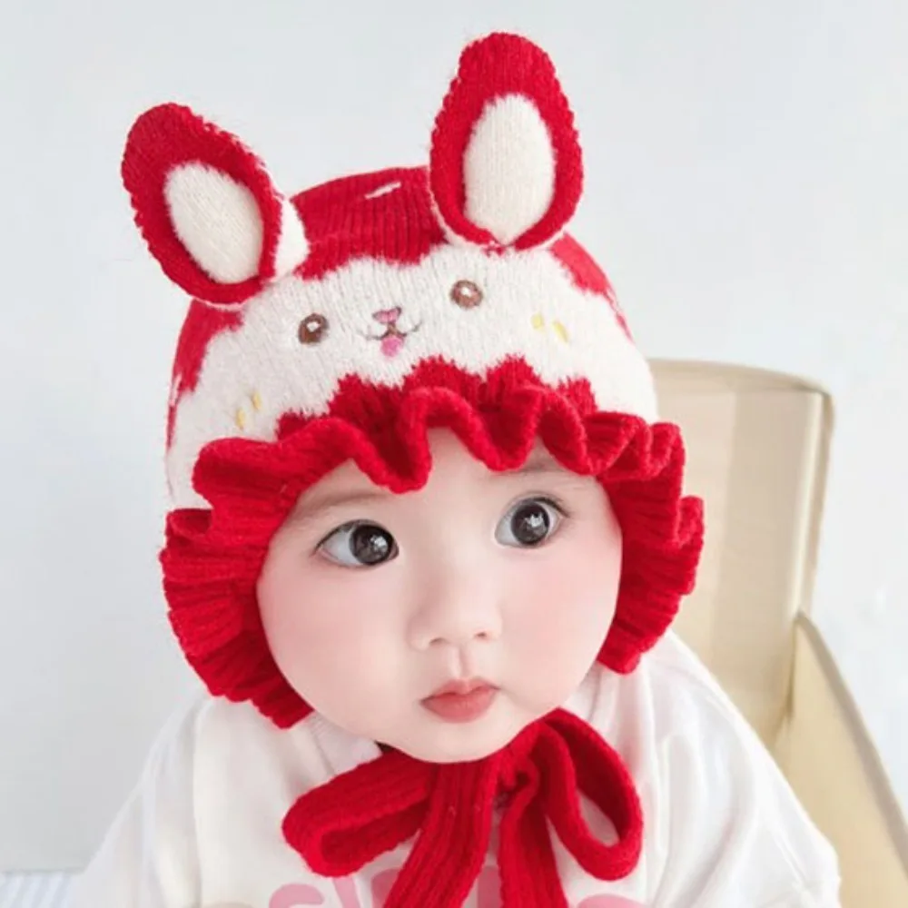 قبعة غزل الصوف العصرية الدافئة الناعمة والصديقة للبشرة محبوك قبعة صوفية سماكة يندبروف الفتاة غطاء حماية الأذن #1