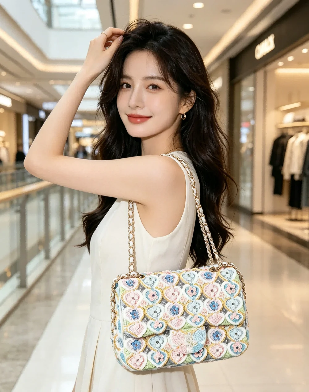 

Women's Luxury Designer Rhinestone Messenger Bag Retro Fashion Butterfly Diamond Handbags With Metal Chain Shoulder Bag