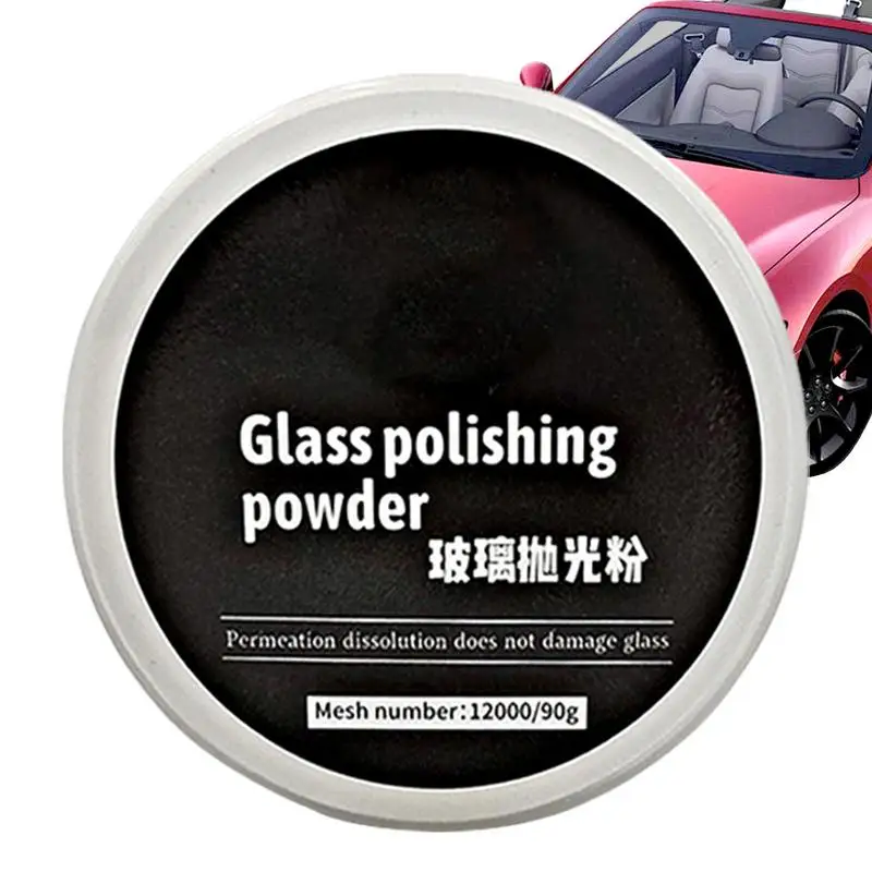 

90g Car Glass Cleaner Powder Scratch Removal Polishing Powder Windshield Polish Glass Polishing Car Polish Glass Scratch Repair