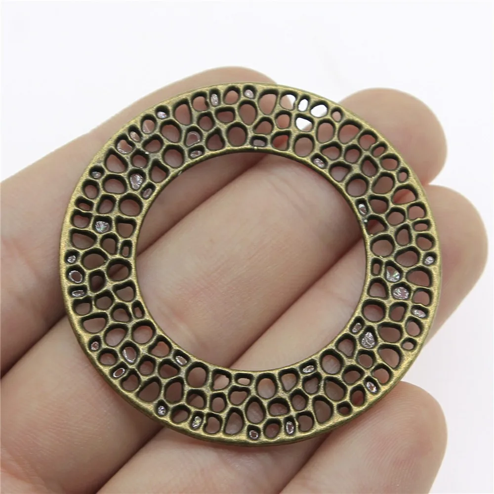 5pcs Big Round Circle Charms for DIY Jewelry Making