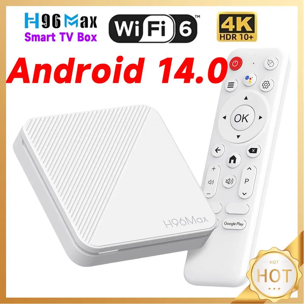 

Smart TV Box 4K 2GB RAM 8GB/16GB ROM HD Media Player Android 14.0 WiFi BT Quad Core Video Set Top TV Box H313 Android TV Box