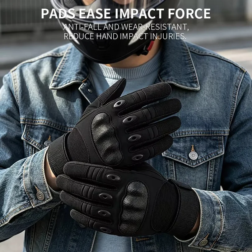 Motorcycle riding gloves - Half-fingered and full-fingered. Motorcycle gloves. Leather fingerless motorcycle gloves.