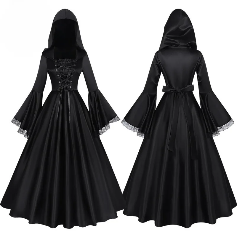 

Gothic Long Dress Renaissance Cosplay Costume Halloween Dance Cosplay Costume