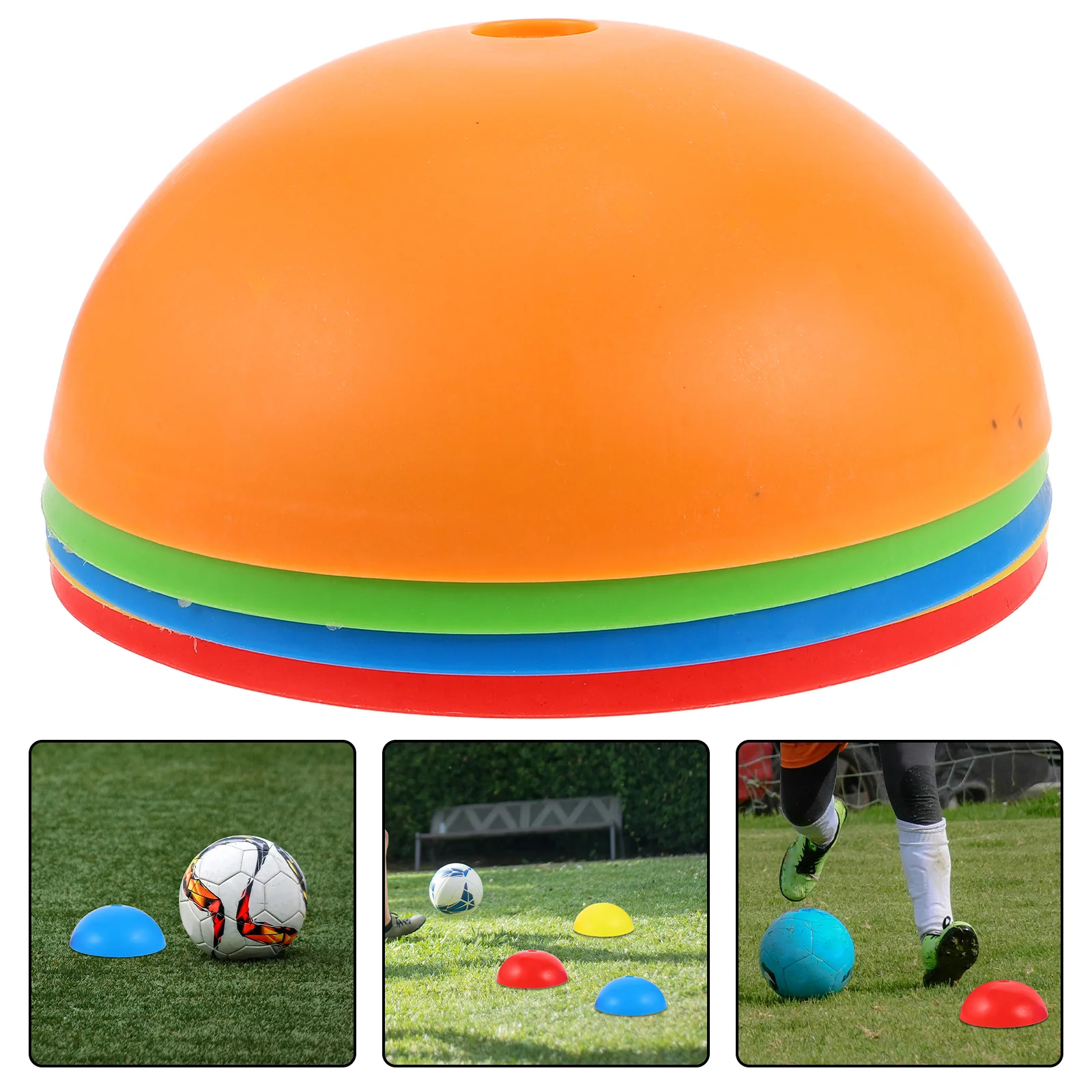 

5Pcs Soccer Marker Discs Semi Spherical Cones for Improving Agility Speed Accuracy Football Agility Soccer Training Equipment