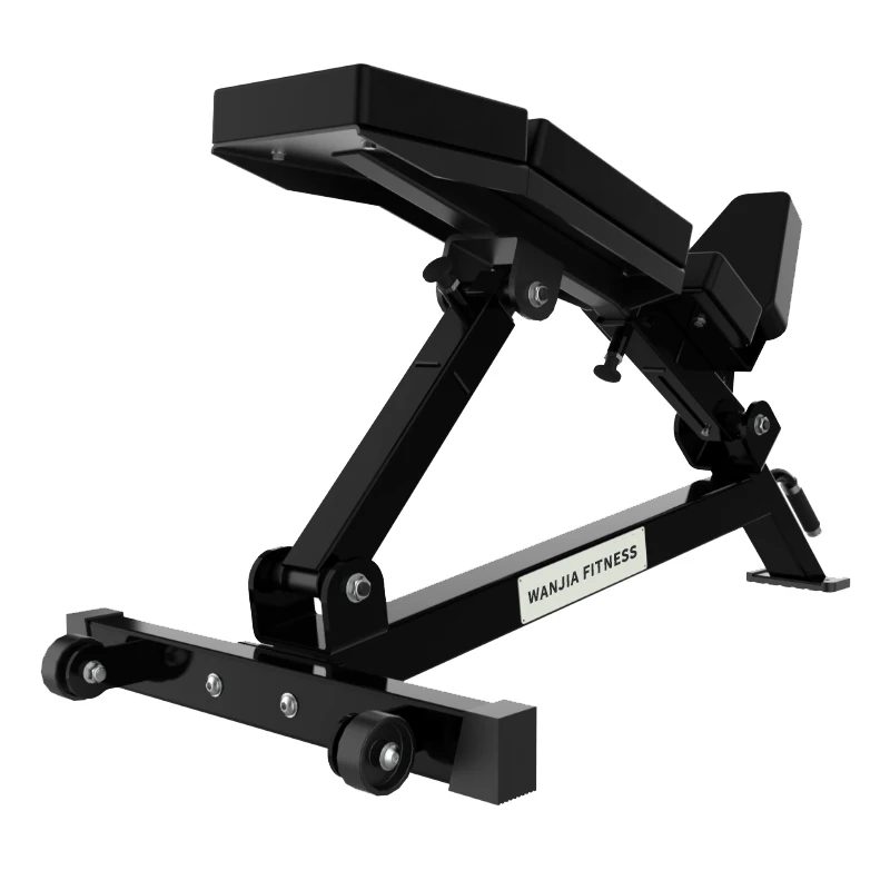 Commercial Adjustable Lumbar Bench Heavy Duty Professional Bench Multi Angle Lower Back Strength Training