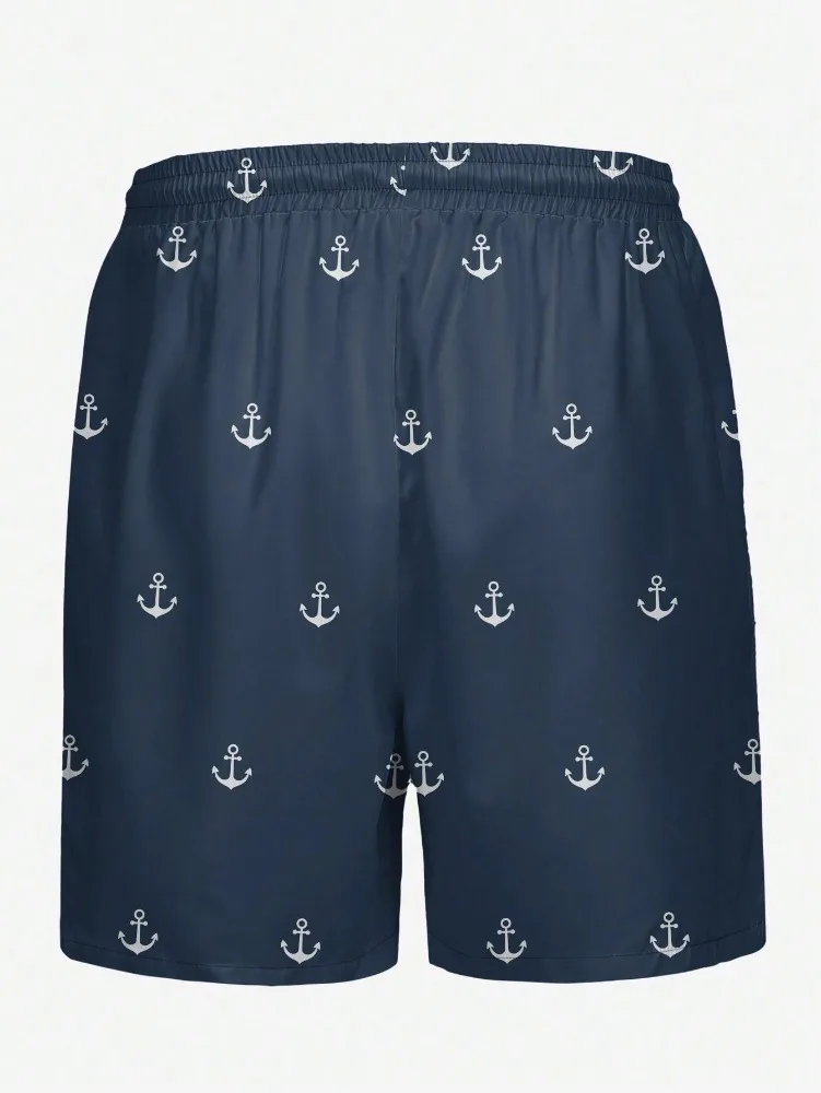 Men's Beach Shorts Summer Men's swim Trunks Elastic Waist 3D Print  Breathable Short Streetwear