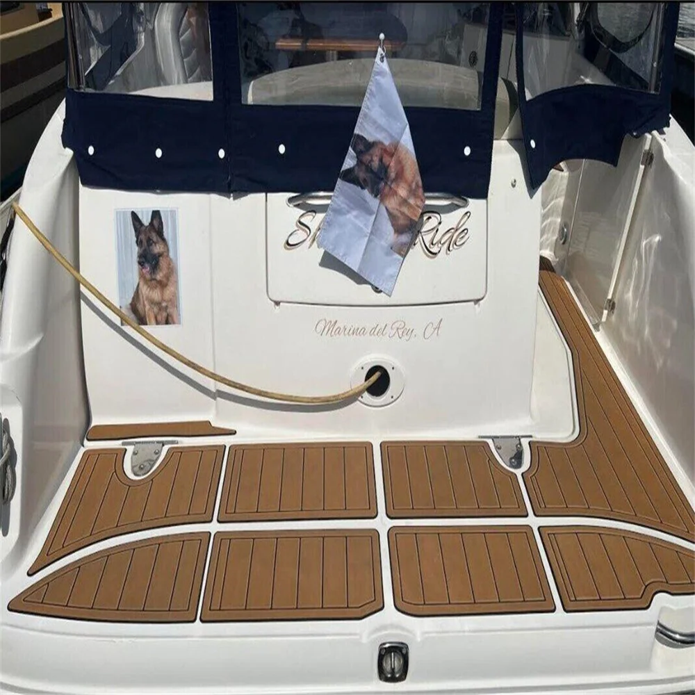 

2007 Sea Ray Sundancer 290 Swim Step Cockpit Pad Лодка EVA Foam Teak Deck Floor SeaDek MarineMat Gatorstep Style Самоклеящаяся