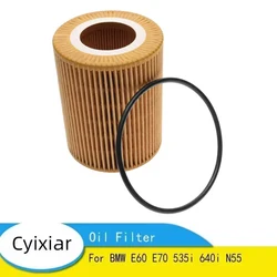 Original Quality Oil Filter for BMW E60 E70 535i 640i N55 3.0L 11427566327 11427541827 F02 F06 Oil Filter F10 F12 F33 F34 F36