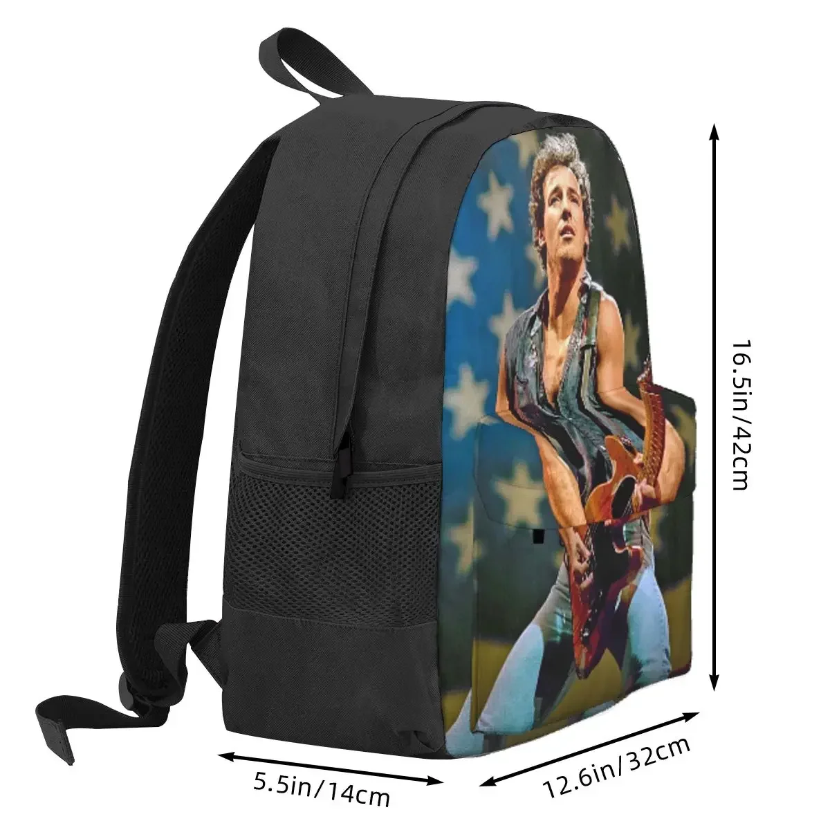 Bruce Springsteen Backpack Daypack Large Capacity Children BookBag School Bag Shoulder Bags for Men Women