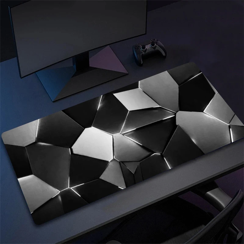 Honeycomb Building Block Mouse Pad Laptop E-sport Non Slip Mousepad Keyboard Mat Office Computer Rubber Lock Edge Desk Mat