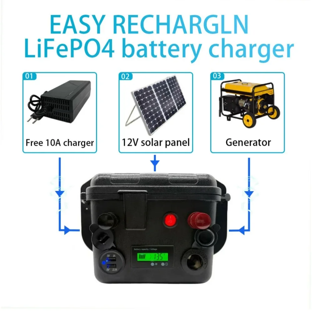 

Air fast transportation，Send within 24 hours，12V100AH，LiFePO4，100A BMS，100% full capacity，virtual label refund，6000 cycle life