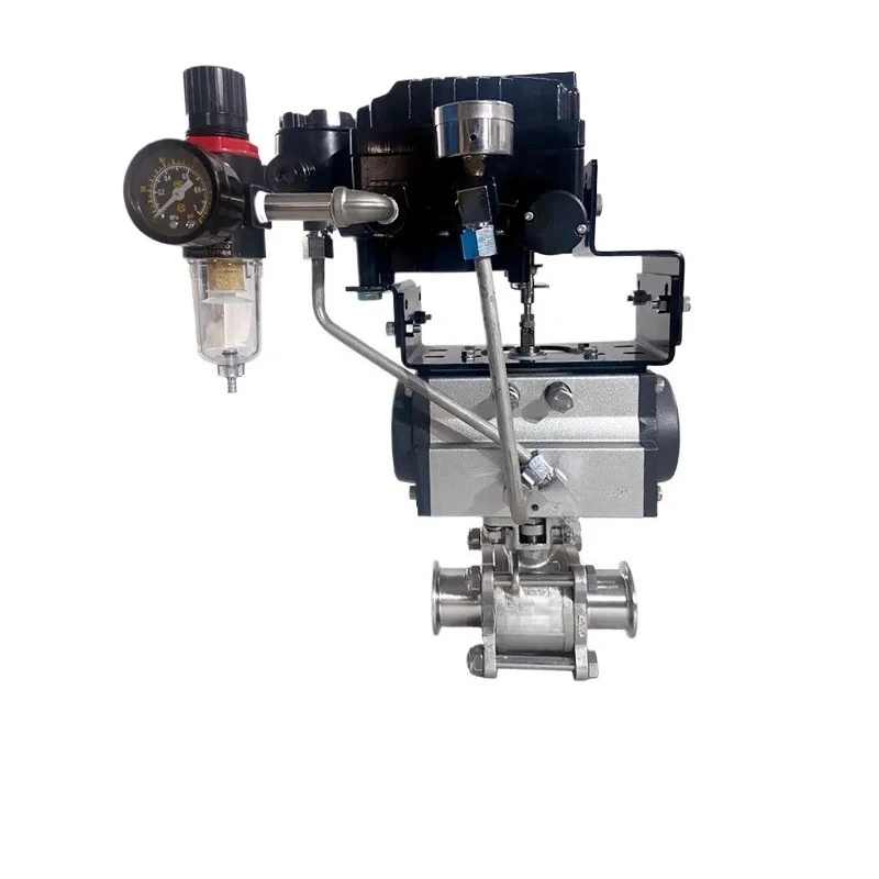 Adjusting flow ratio control valve, stainless steel clamp ball valve