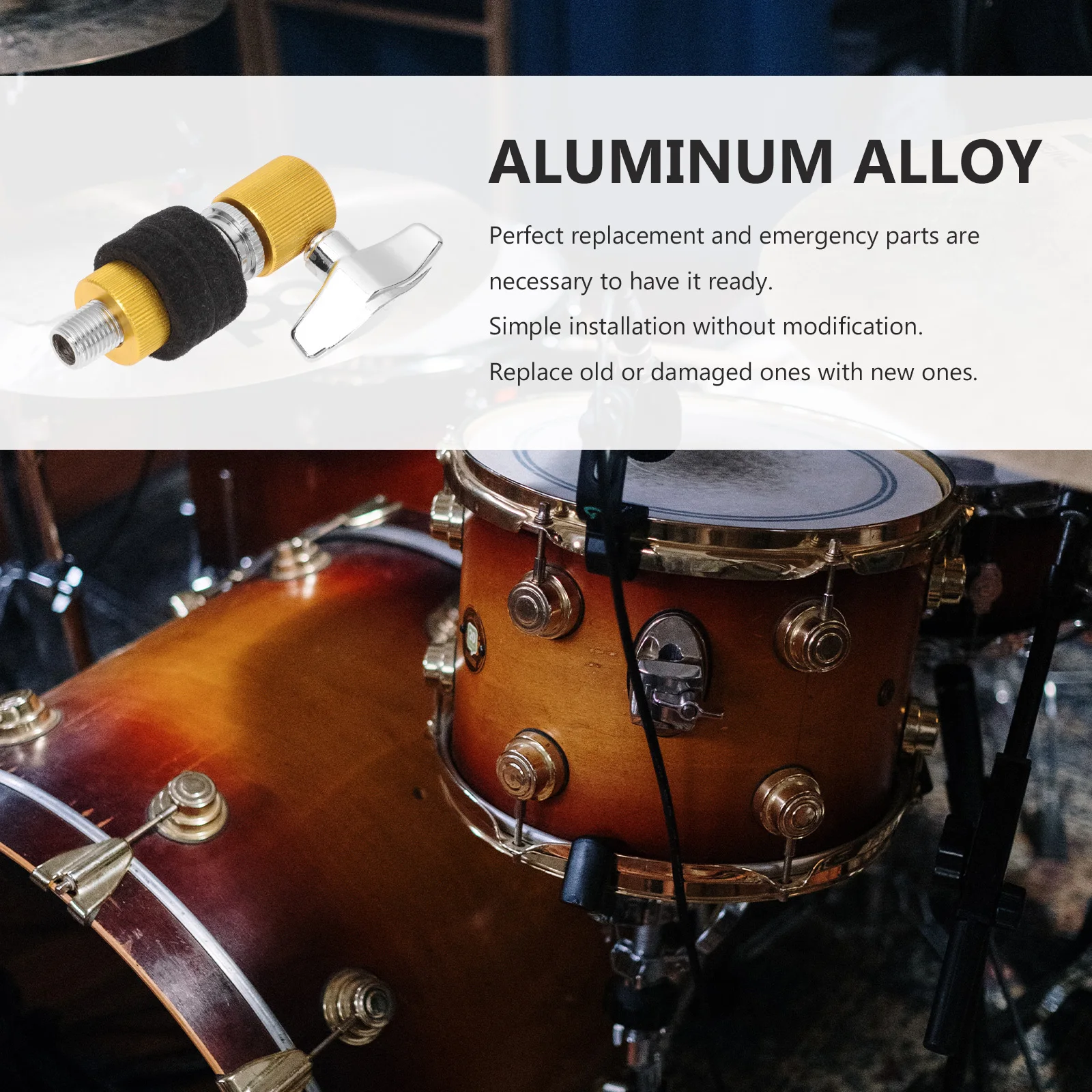 

Drum Set Hi Hat Clutch Aluminum Alloy Cymbal Holder For Percussion Accessories Jazz Drum Parts Replacement