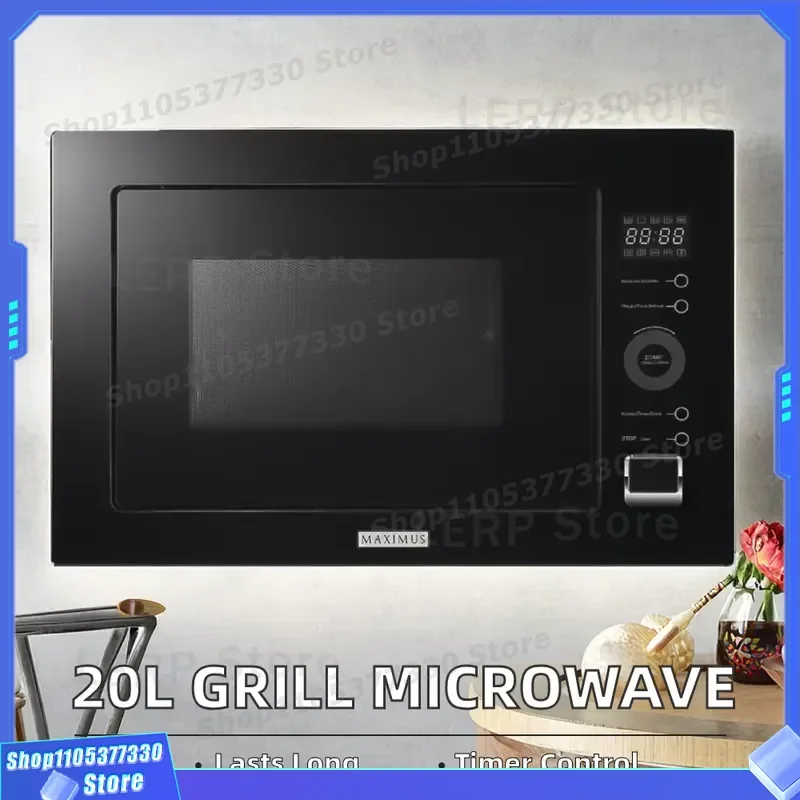 Stainless Steel Lining Mechanical Microwave Oven Compact Kitchen Appliance for Home Use Easy Clean Interior Design Durable