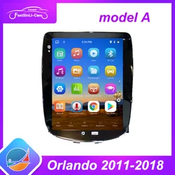 Radio de coche estilo A para Chevrolet Orlando 2011 - 2015 pantalla estilo Tesla reproductor de vídeo Multimedia navegación GPS