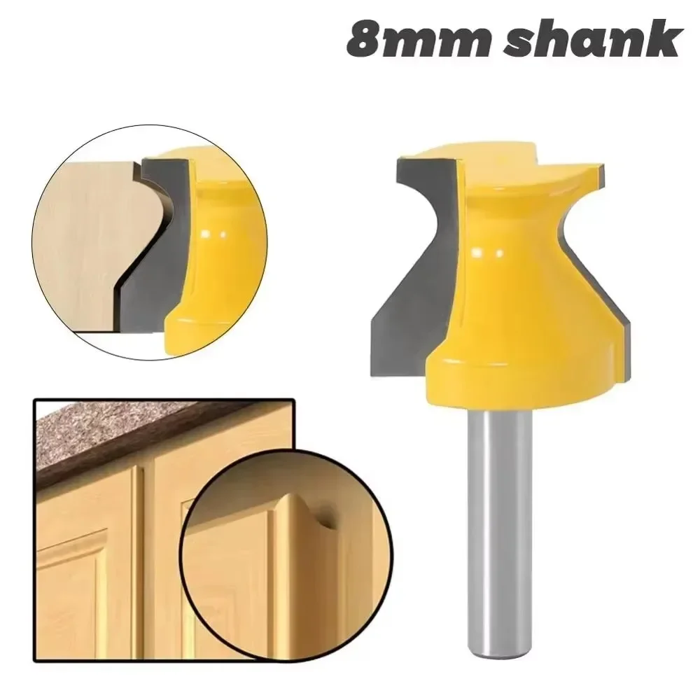 1PC 8MM Shank Milling Cutter Wood Carving Door Lip Finger Grip 3/16