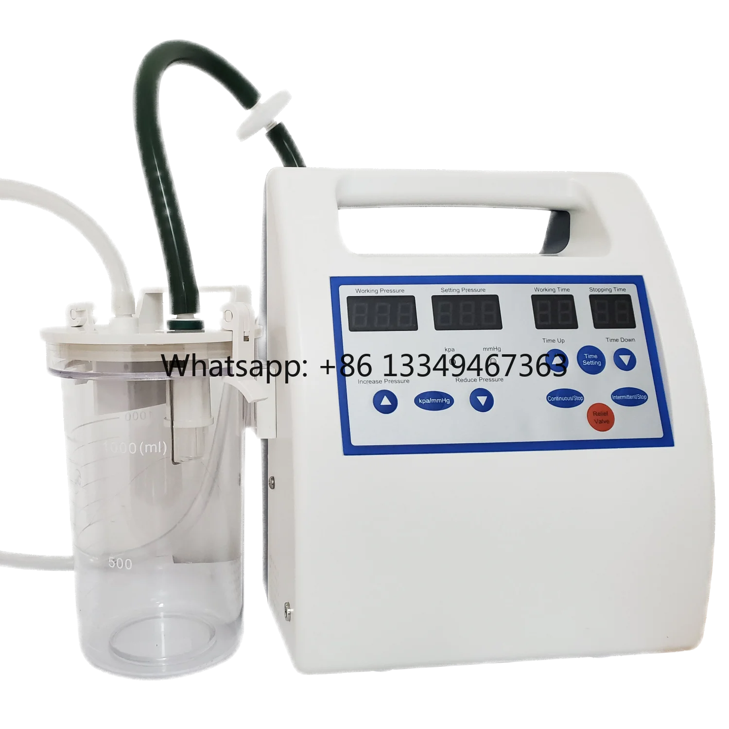Medical Negative Pressure Wound Vacuum Therapy System Transparent Dressing Kit Electric Power Source 60-140mmHg