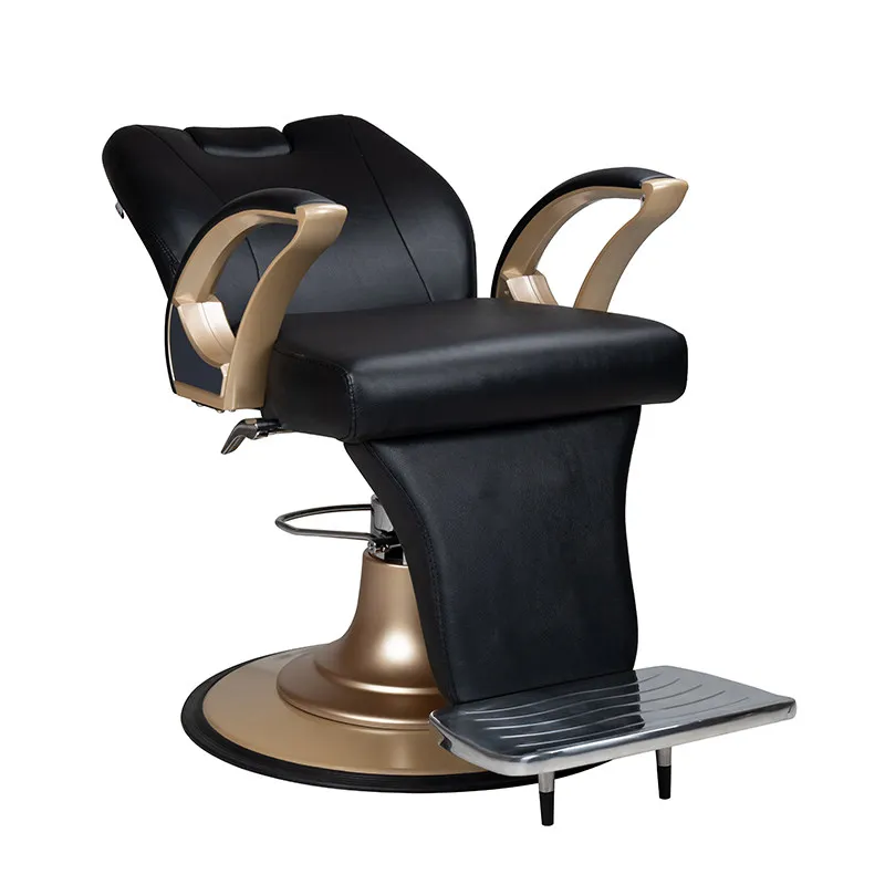 #Hair Salon Chair, Men's Oil Head Chair That Can Be Folded Down, Hair Salon Specific Hair Cutting, Shaving, and Shaving Chair