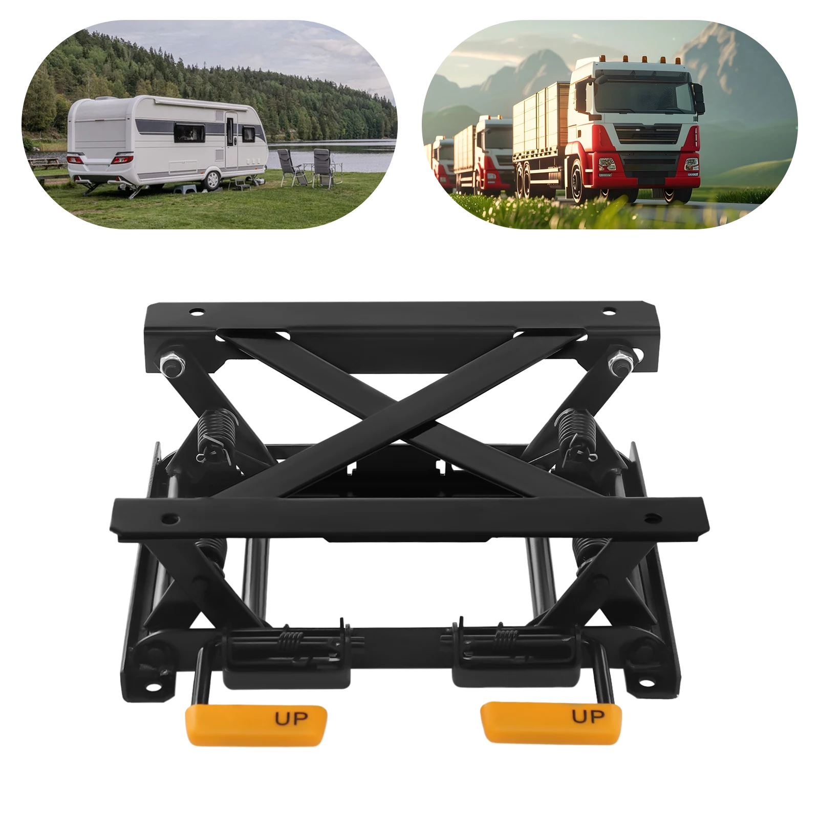 

2.76-5.12in Car Seat Lifter Car Seats Height Adjuster Seat Lifting Base Car Seat Lift Rack for Sedan Truck RV Vehicle Seat