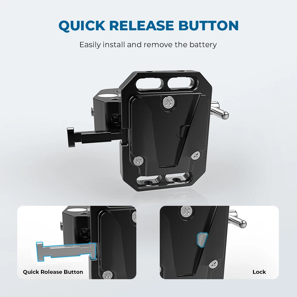 CAMVATE V-Lock Женский адаптер быстрого крепления + многоцелевой супер-Зажим-краб для фотографических устройств