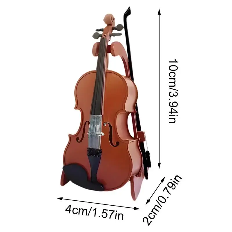 Mini violon, décoration de maison, Instrument de musique, jouet réaliste, modèle de décoration de bureau pour bureau, chevet, bibliothèque, affichage