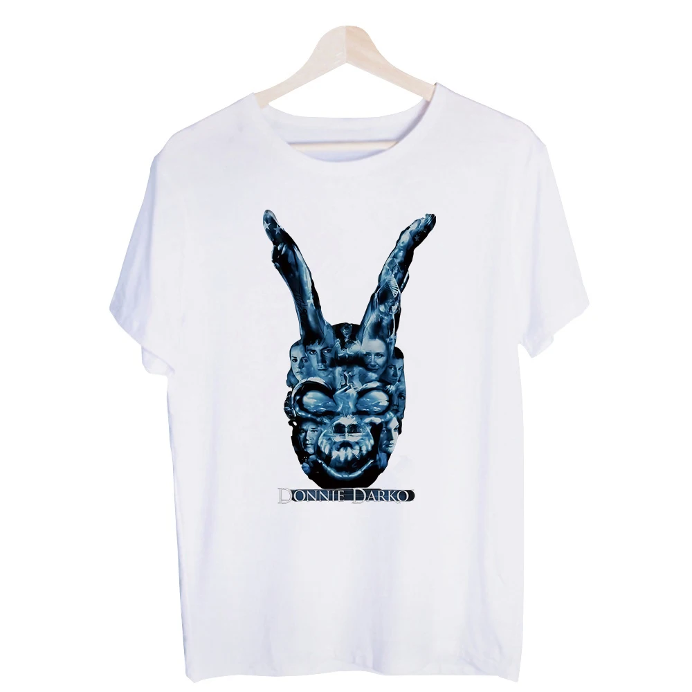 Men's Rabbit Mask Graphic Tee, Short Sleeve Crew Neck T-Shirt for Urban Streetwear and Casual Outfits