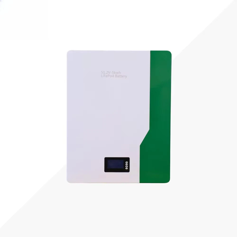 High-Capacity 5KWH Wall-Mounted Lithium Battery Home Solar Energy Storage System 51.2V 100Ah Pack 6000 Cycle Life Split Type CAN