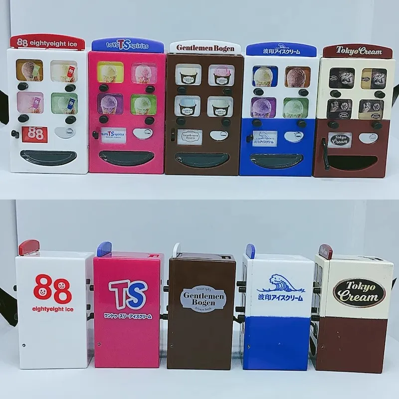 Toys Spirits Capsule Gashapon Figure Cute Gacha Ice Cream Vending Machine Figurine Miniature Anime Doll Decor Gift