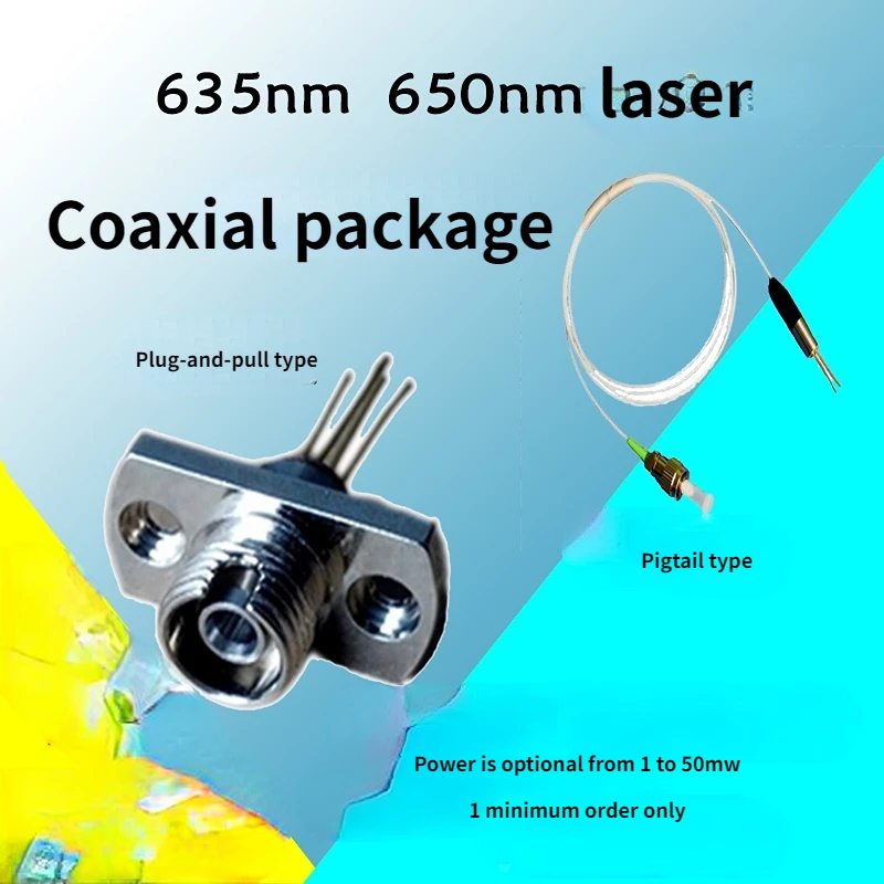 650nm เลเซอร์ไดโอดเลเซอร์อินฟราเรดเครื่องส่งสัญญาณไฟเบอร์ออปติกหัวเครื่องกำเนิดไฟฟ้า Photoelectric หลอดเลเซอร์ Plug-In โมดูล