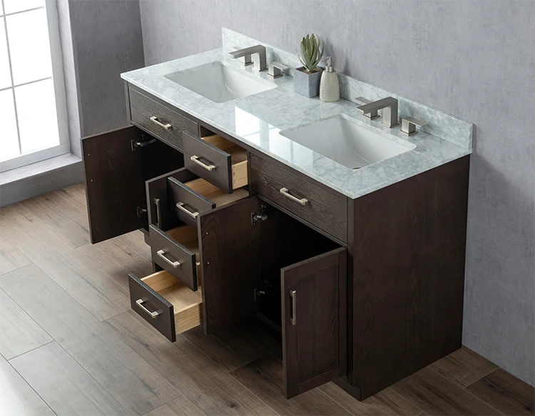 m Modern Style Wholesale Bathroom Vanity Made in Vietnam Wooden Storage Vanity Bathroom Cabinet m