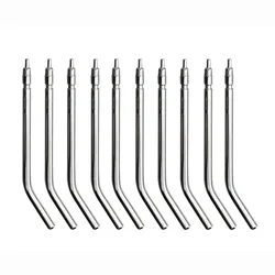 10pcs Stainless Steel Dental Air Triple Syringe 3 Way Dental Air Water Spray Syringe Nozzles Tips For Teeth Whitening