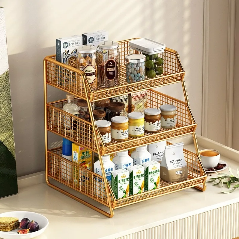 Snack Shelf Living Room High Value Household Layered Dining Table Countertop Storage Box