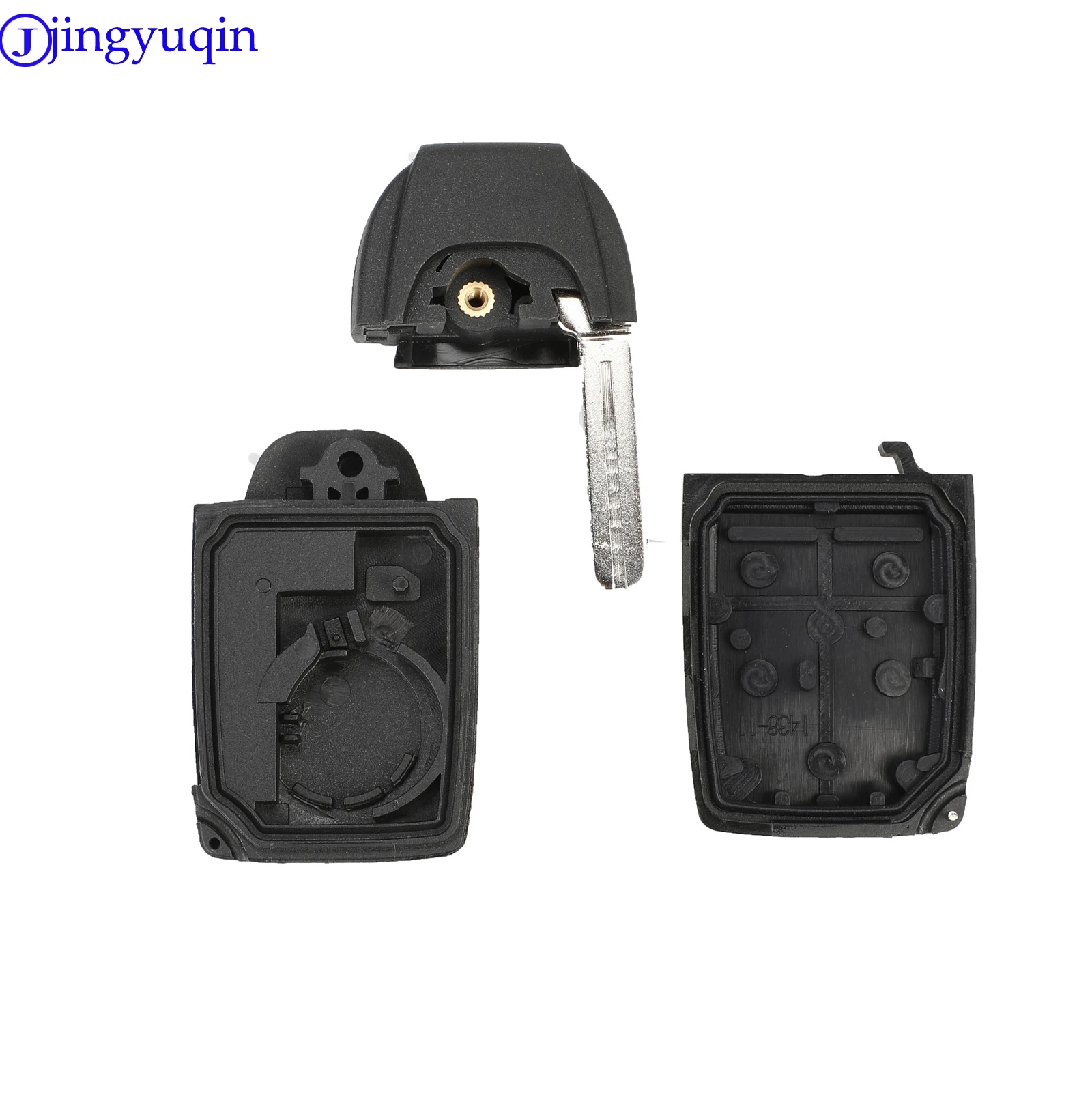 Obudowa kluczyka samochodowego Jingyuqin z zdalnym sterowaniem, składana, typu flip, do Volvo XC70 XC90 V50 V70 S40 V40 V90 C70 S60 S80 S70 FOB