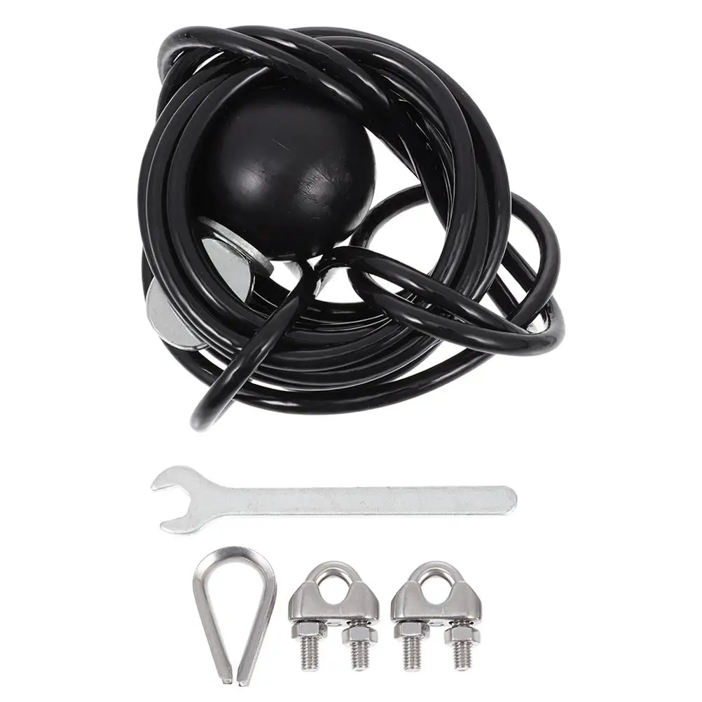 

Fitness Equipment Wire Rope 5M Adjustable Gym Cable Black Sturdy Accessories Reusable Ropes Training Pu Coated Fitness