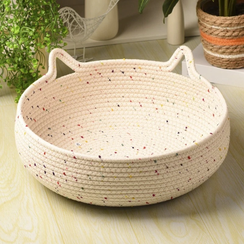 Cat nest summer cool four seasons universal rattan Internet celebrity cat scratching nest, pet supplies Note size number