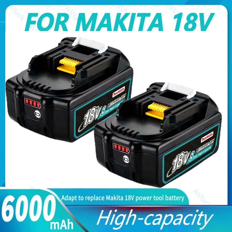 

18V 8Ah Rechargeable Replacement for Makita 18V Battery BL1850 BL1830 BL1860 LXT400 Cordless Drills L50