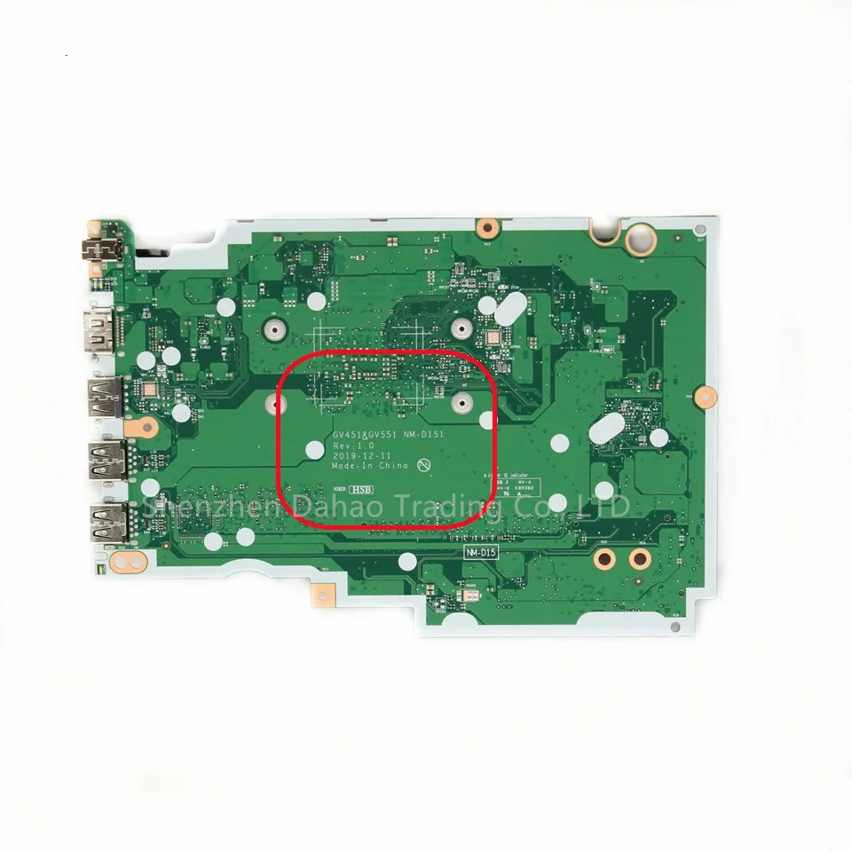 GV451 GV551 NM-D151 For Lenovo Ideapad V14-ADA V15-ADA Laptop Motherboard With Athlon 3020E 3150 CPU 4GB-RAM FRU:5B20S44347