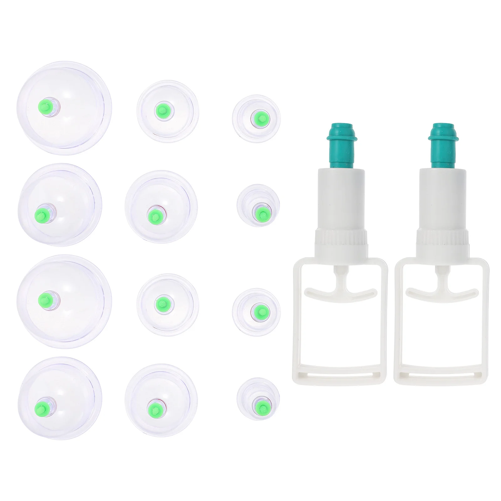 

1 Set Vacuum Cupping Pump For Body Therapy Massage Durable Pp Material Smooth Suction Cups Cupping Device Home Use Anti-Aging